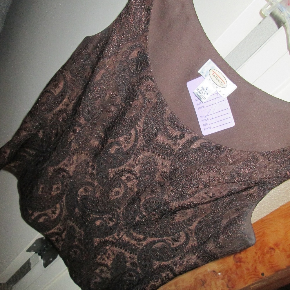 Final TALBOT'S CLASSIC BROCADE SHELL., SZ 6 Petite